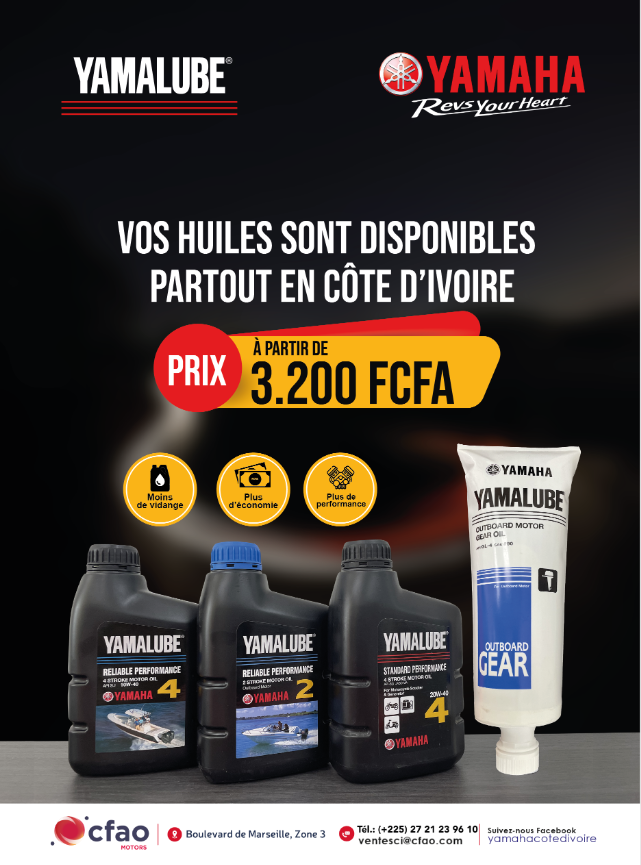 Huile Yamalube désormais à partir de 3.200 FCFA seulement